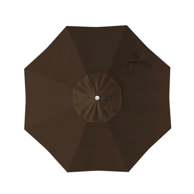 Parasol sunbrella de marché 7,5' Wallach, Toile Sunbrella® brun baie