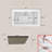 54 In. X 32 In. Rectangular Drop-In Soaking Bathtub Acrylic Bathroom Soaking Bath Tub With Left Drain In White