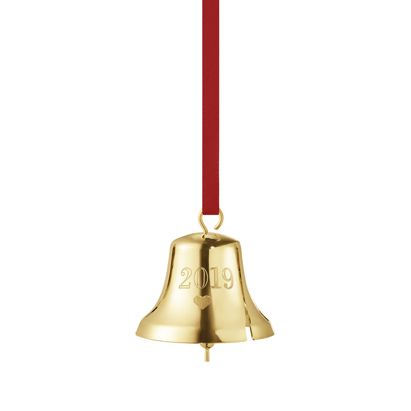Christmas Bell Holiday Shaped Ornament, Gold
