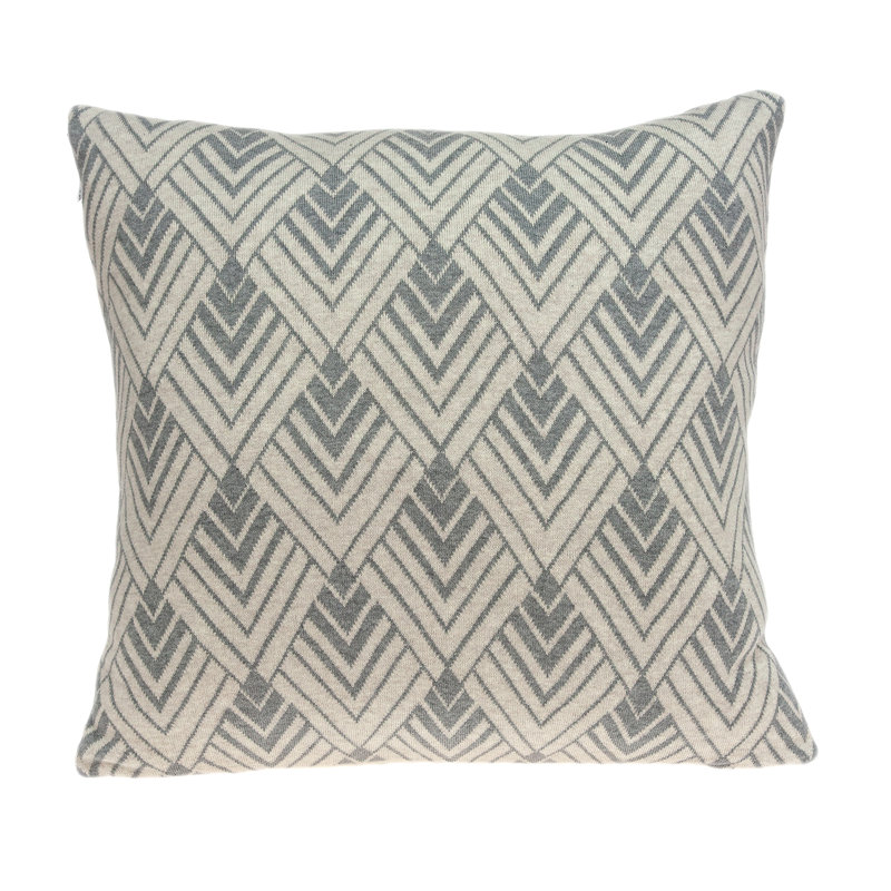 Merve Geometric Cotton Blend Reversible Pillow Cover