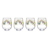 Lenox Butterfly Meadow Stemless Wine Glasses, Set Of 4