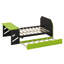 Lit de jour double en bois avec lit gigogne simple, lit de jeu avec bureau et port USB pour enfants adultes, conception peu encombrante-34098705