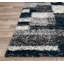 Tapis à poil long bleu marine / gris / blanc Farmerville-1558485434