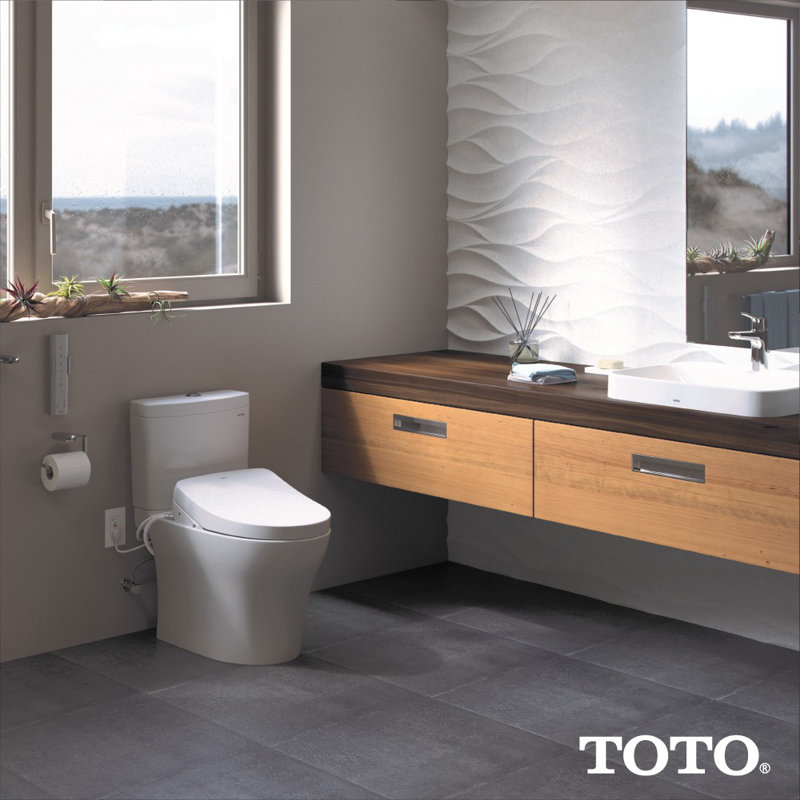 Washlet® Elongated Toilet Bidet Seat, Cotton
