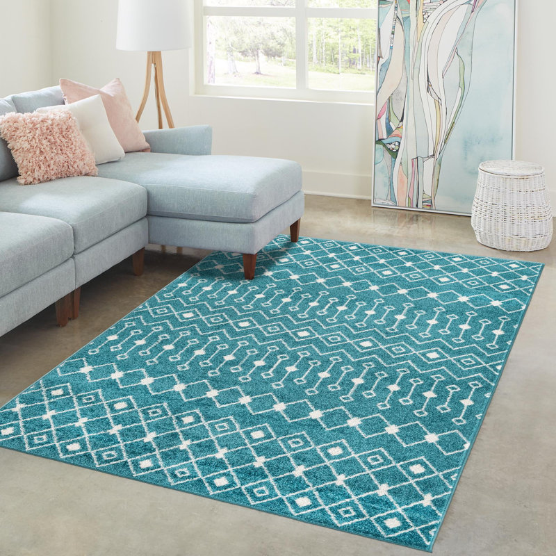Geometric Indoor Rug, Rectangle 10' x 13'