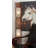 Belltown Bamboo Wood Wavy Brown Floor Lamp with Cream Lamp Shades