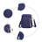 Body Bag Women Nylon, Ladies Purse Mini 3 Layer Zipper Shoulder Wallet Bag-2025815902