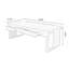 Bureau rectangulaire brun en bois massif avec 6 tiroirs-295613937
