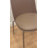 Appley Modern Stackable Dining Chairs – Set of 2, Plastic Seat with Padded Cushion & Metal Legs for Kitchen or Dining Room, Brown-294867133