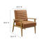 Fauteuil d'appoint en cuir Jensen -101174291-101174290