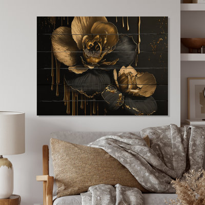 " Black And Gold Orchid II "