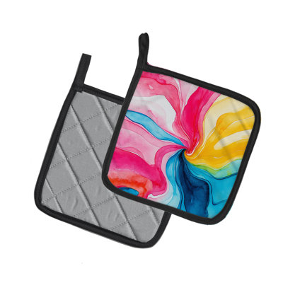 Pansexual Pride Pair of Pot Holders
