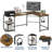 Violetrose L-Shaped Metal Base Computer Desk-16080590