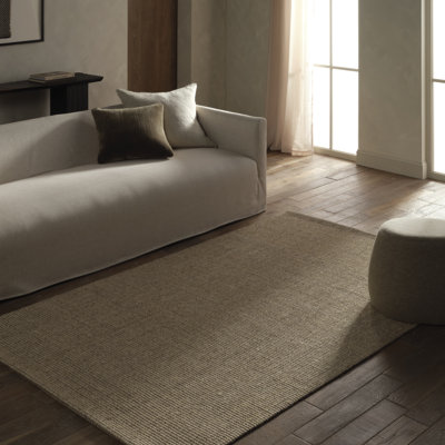 Bahan Handwoven Sisal Solid Tan Area Rug