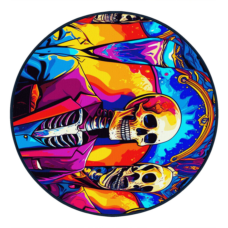 Plasma Dream Rug, Round 5'