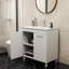Ensemble de meuble-lavabo spacieux en céramique
