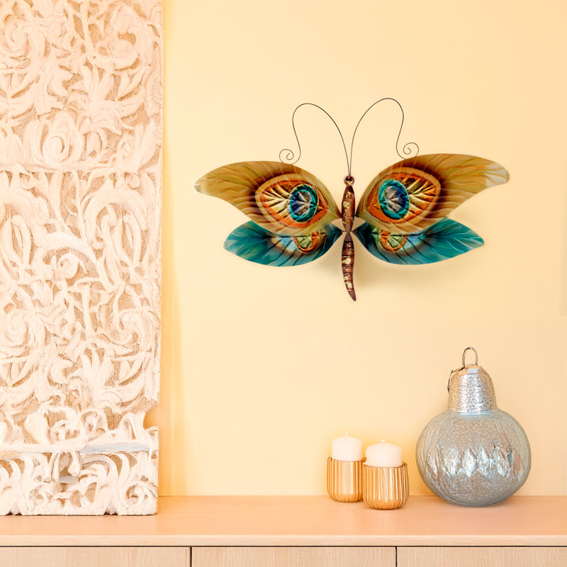 Décoration murale peacock libellule