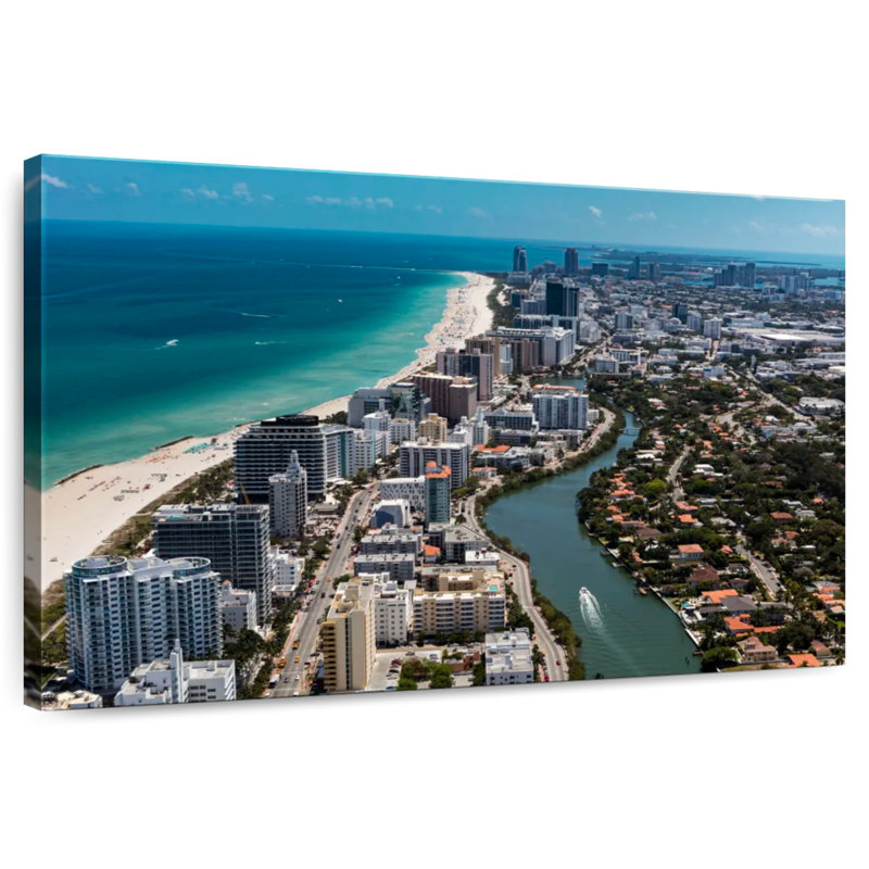 Vue du camion à Miami South Beach, H 8 po x l 12 po