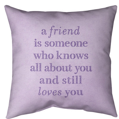Coussin de sol Love & Friendship