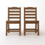 Ensemble de salle à manger 3 pièces pour l'extérieur, table de patio ronde en PEHD et 2 chaises sans accoudoirs-926047243
