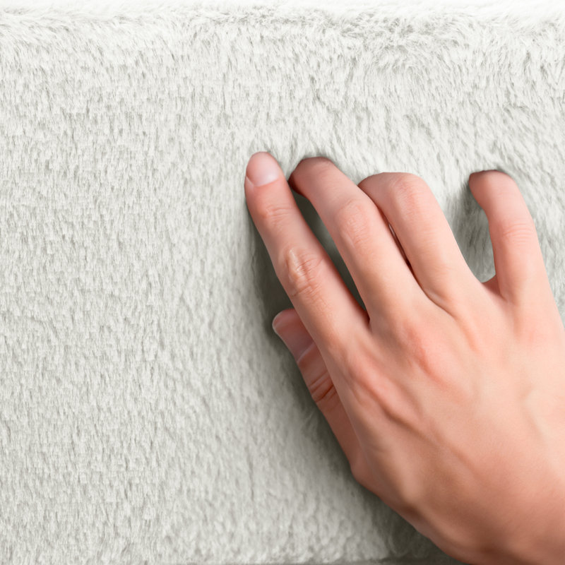 Mobilier Endora naturel en fausse fourrure Tucker Murphy Pet ™, Crème