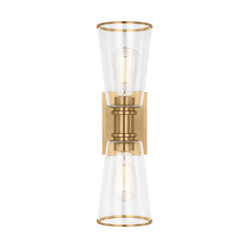 Alessa 2 - Light Vanity Light, Burnished Brass