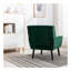 Chaise de chambre à coucher avec accoudoirs noirs, moderne et ergonomique-116789389