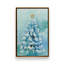 12" X 8" Frosted Christmas Tree Print on Canvas in a Polished Chrome Frame-105960662-105960690