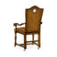 Country Farmhouse Leather Arm Chair