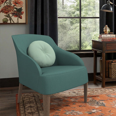 Coussin décoratif intérieur / extérieur Sunbrella, housse de coussin ronde de 16 pouces avec insert