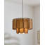 Lustre avec abat-jour en rotin Wabi-Sabi-133709706