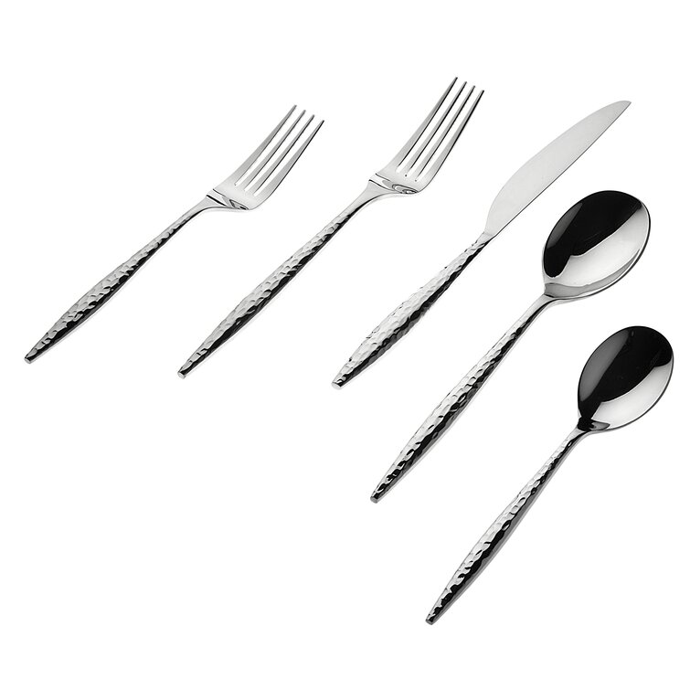 Vanys Matte Black Silverware Flatware Cutlery Set Stainless Steel Service  for 4