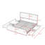Metal Bed Frame with 4 Storage Drawers-16599321