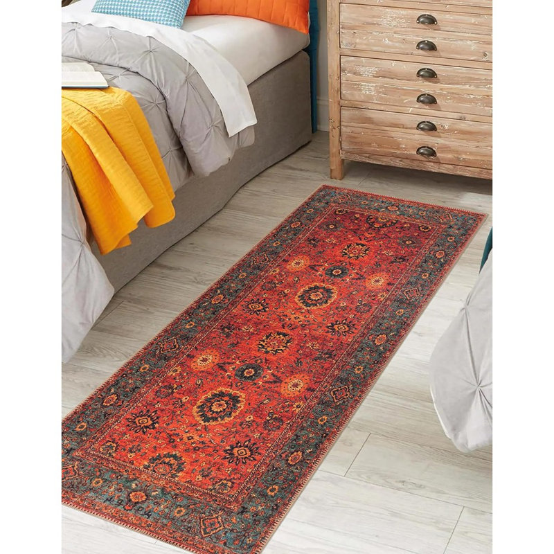 2X7 Rug - Machine Washable Runner Rug With Non-...