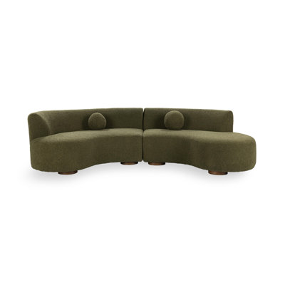 Octavia 2 - Piece Upholstered Curved Sectional