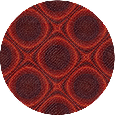 Tapis de zone orange à motif