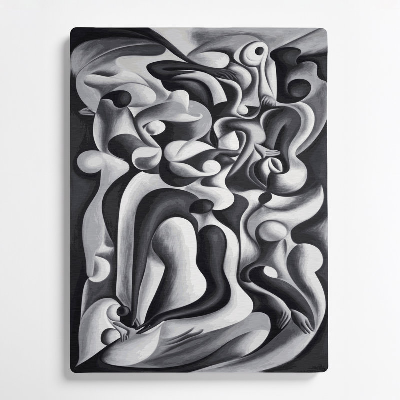 Abstrait art figuratif mauve en métal 2, H 12 po x l 18 po