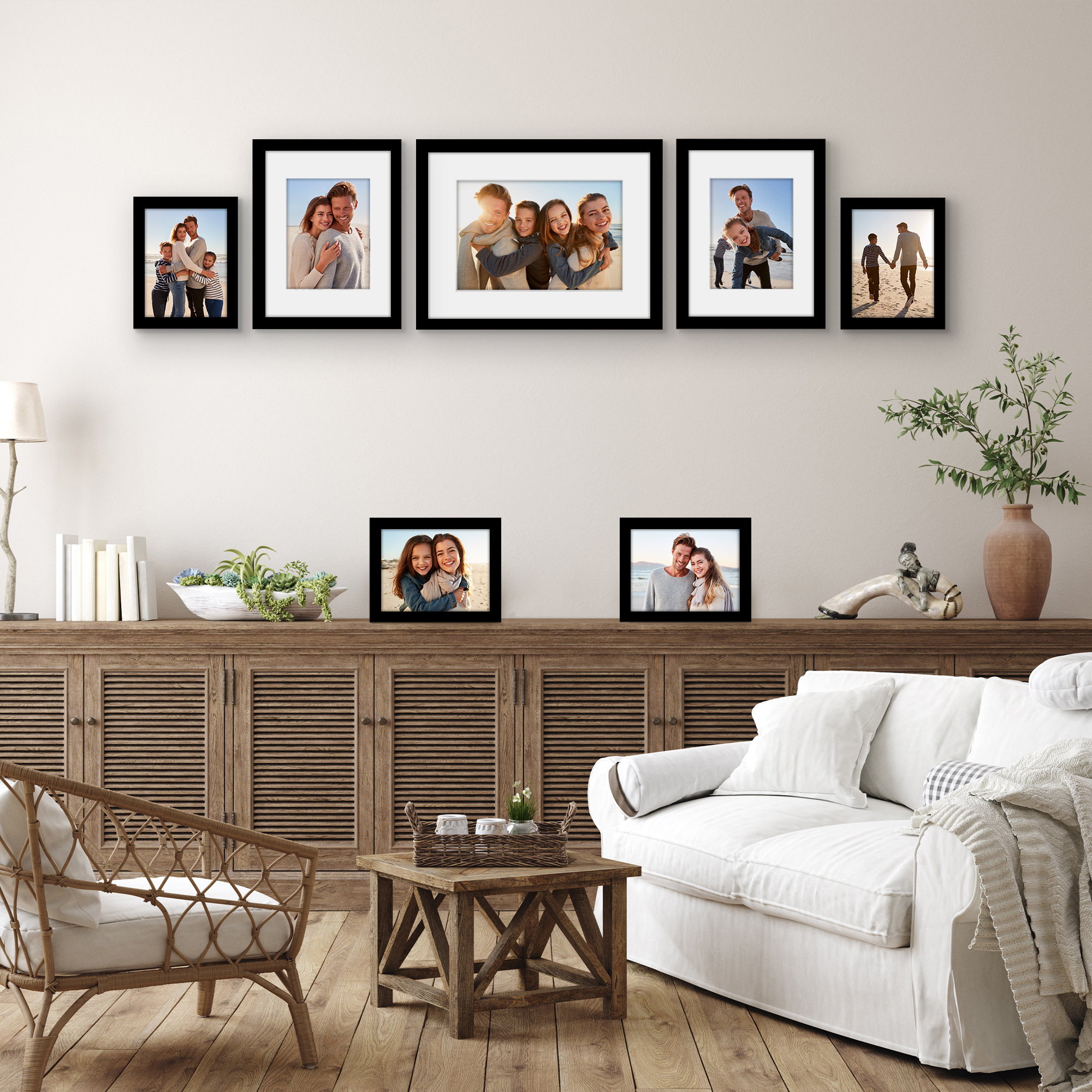 Americanflat 7 Piece Gallery Wall Frame Set (1) - Wayfair Canada