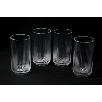 Dayva Ridged 650ml Acrylic Drinking Glass