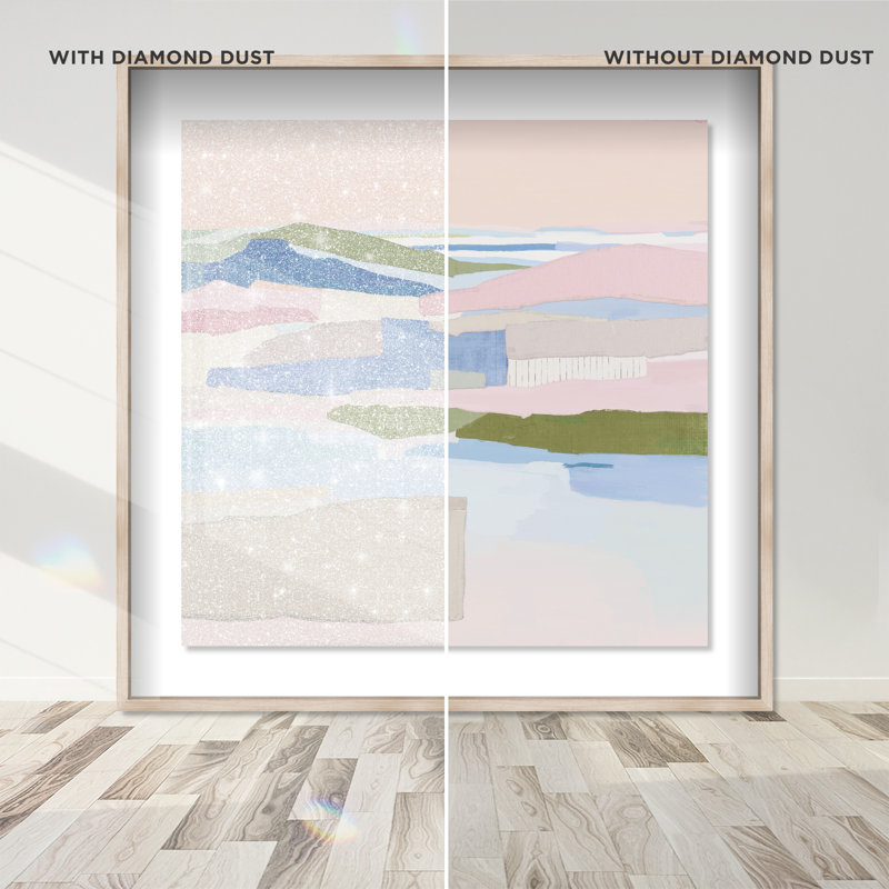 Pastel Haze Print by Oliver Gal, 21.5" H x 21.5" W, Natural Oak Shadowbox