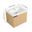 Lavabo de meuble-lavabo de 24 po pour salles de bain spacieuses - fabrication moderne en contreplaqué en chêne avec de nombreuses options de rangement