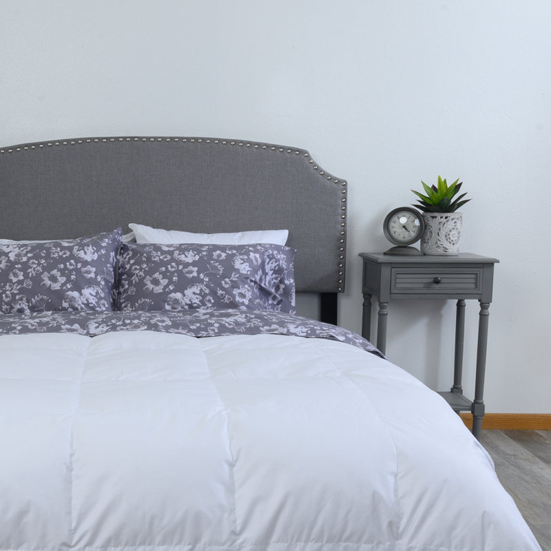 Cotton Box Stitch Comforter, Queen Comforter, White