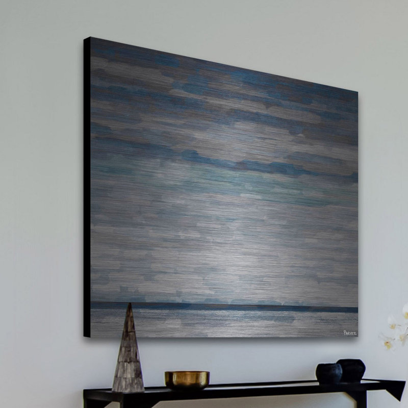 « walberswick » par parvez taj,, reproduction d’art sur aluminium brossé, H 40 po x l 40 po x P 1,5 po