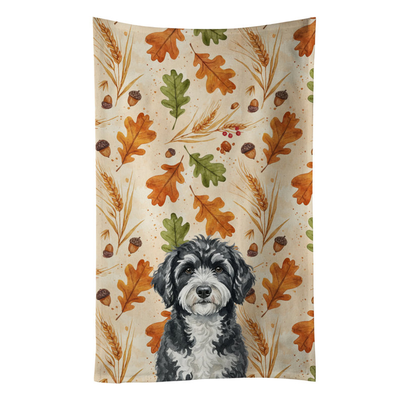 Serviette de cuisine tricolore Sheltie, Chien d'eau portugais