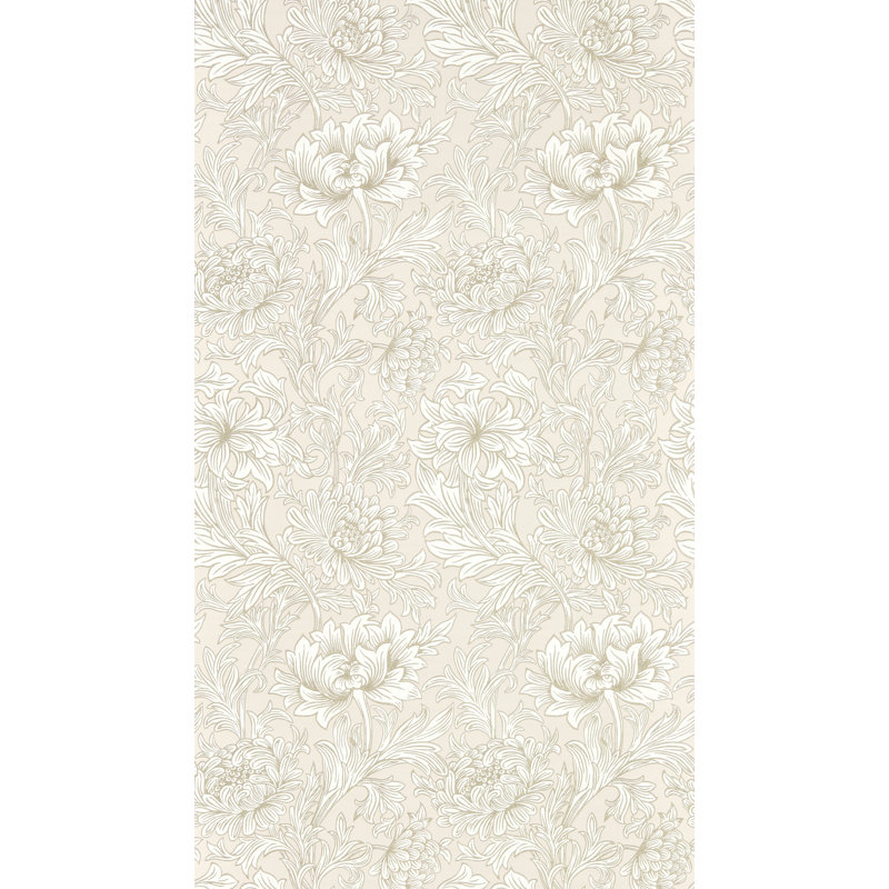 Chrysanthemum Toile Wallpaper, Cochineal Pink
