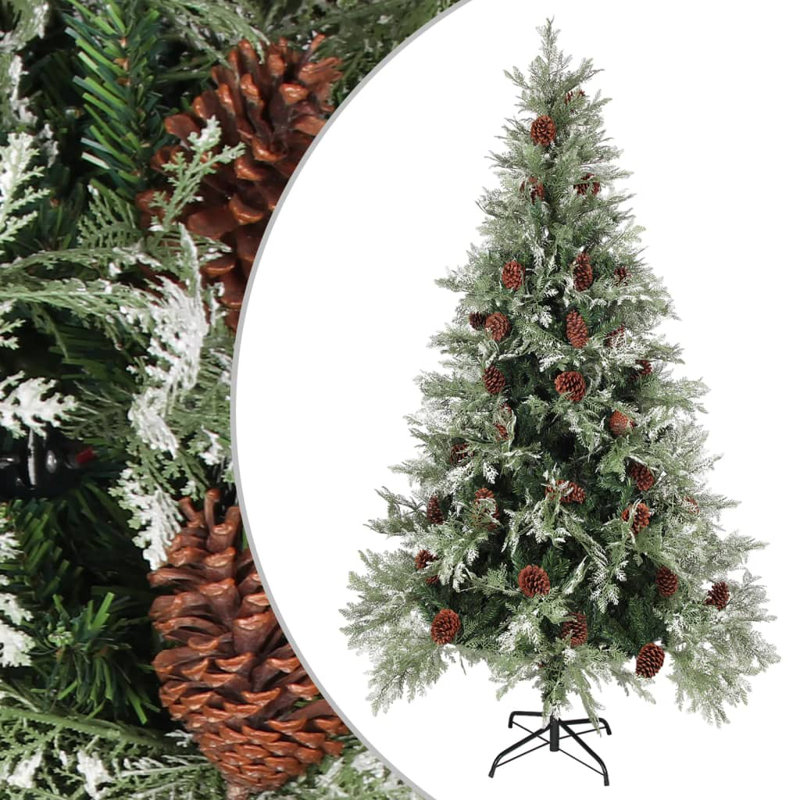 Artificial Pine Christmas Tree, 6.4ft H x 3.44ft W x 3.44ft D