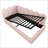 Upholstered Daybed with Hydraulic Storage, Twin Size, Velvet Fabric, Metal Slatted Frame, Space-Saving Design-1299210728