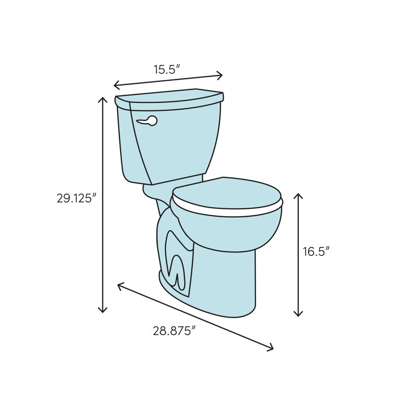 Toilette allongée une pièce 1,28 gpf (siège non inclus) D-Code
