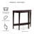 Arinjay 36"W Semicircle Console Table with Open Bottom Shelf-1665001326