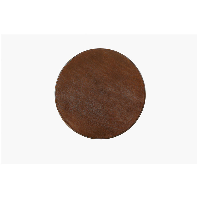 Table de bout ronde en bois de noyer, Noyer